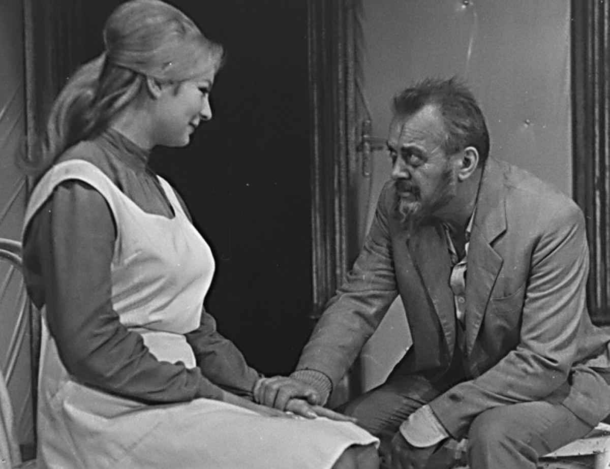 Karel Höger v šumperské inscenaci Fyzikové
